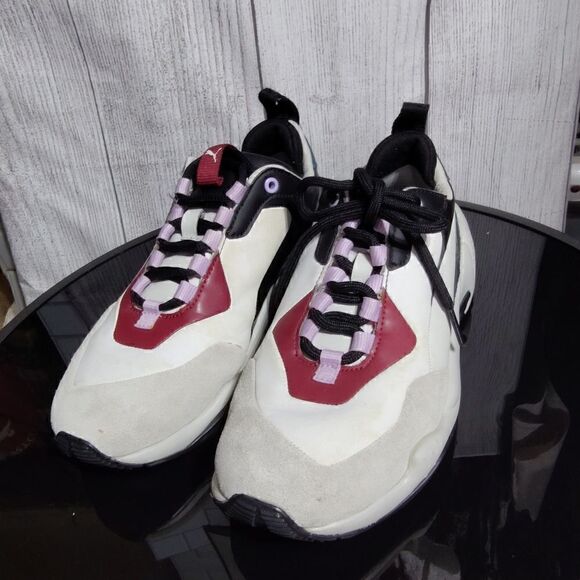 Womens Puma Thunder Rive Droite Glacier Grey Barbados Cherry size 7.5 - Picture 3 of 10